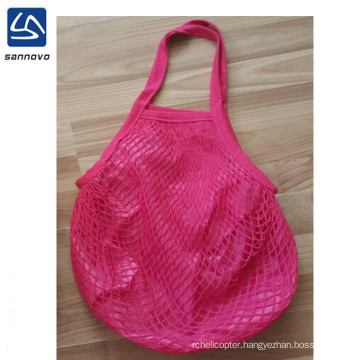 Cotton fruit mesh bag , cotton shopping mesh bag with lining